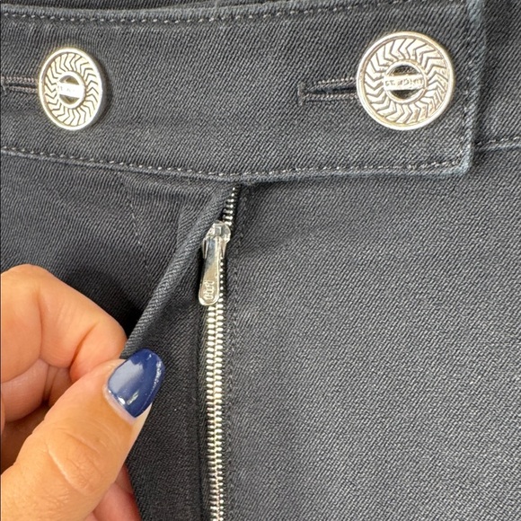 St. John Sport Ponte Nautical Trouser Black Size 8 Classic Ankle Crop Pant - Picture 5 of 8